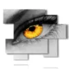 bild auge - version: 6 pannelli 127x102cm
