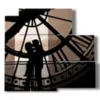 tableaux amour au fil du temps - version: 5 pannelli 102x93cm