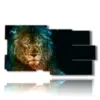 photo paintings abstract lion - version: 10 pannelli 183x100cm