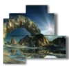 painting with beautiful fantasy photos - version: 4 pannelli 83x78cm