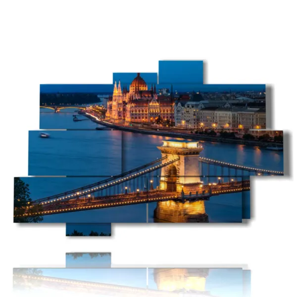 foto Budapest di notte