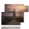 tableau escaliers mysterieux - version: 6 pannelli 122x96cm