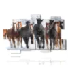 tableaux chevaux courant dans la neige hivernale - version: 11 pannelli 182x115cm