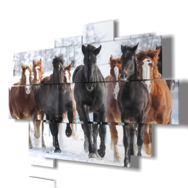 stampe cavalli in corsa