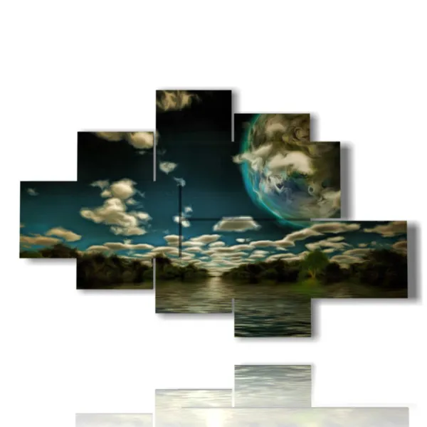 tableaux paysages fantastiques