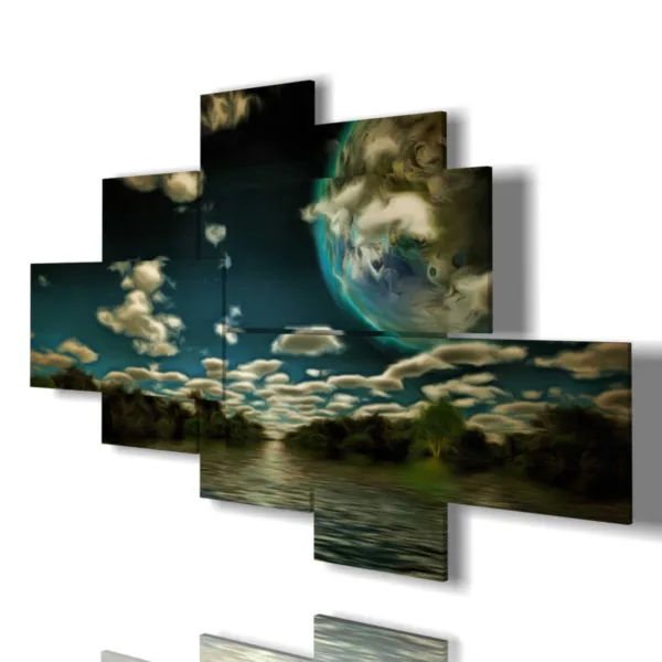 impresiones de paisajes fantásticos