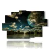 bilder fantasielandschaften und mond - version: 9 pannelli 171x108cm