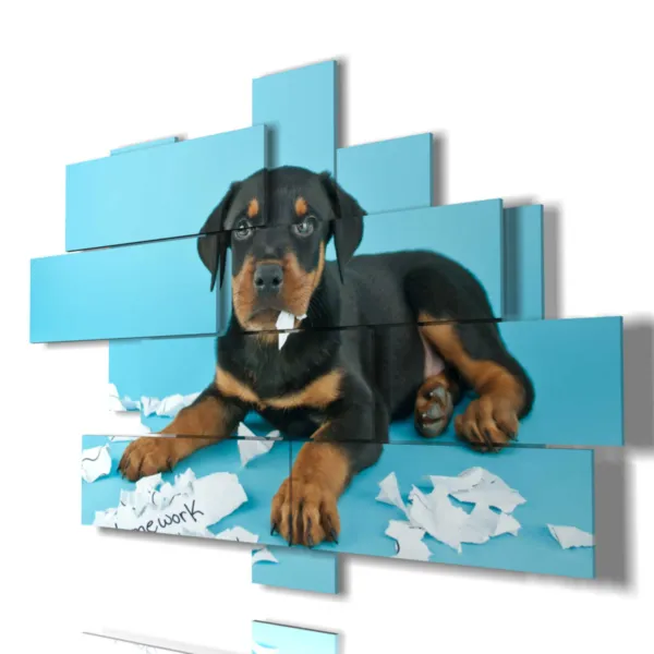 Imprime perro moderno