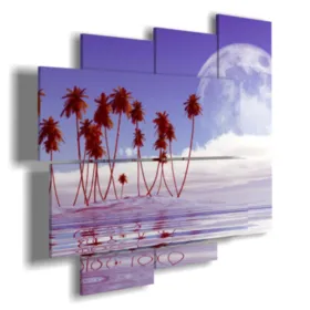 Foto-Collage mit Fantasie-Meer-Motiv