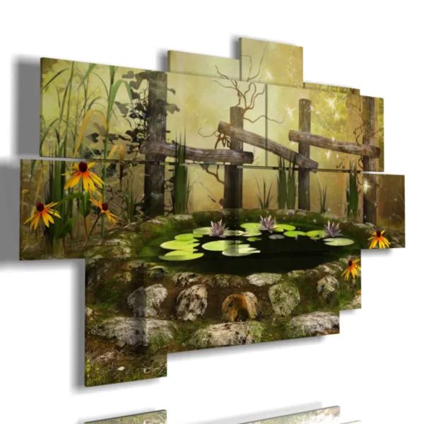 A painting with an imaginary fantasy photo