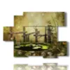 painting with photos of an imaginary fantasy - version: 6 pannelli 129x94cm