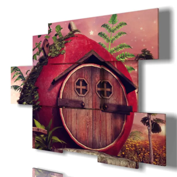 Paintings with fantasy images for children