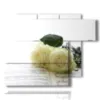 painting white roses in book pages - version: 6 pannelli 122x96cm