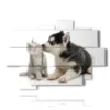 bilder katzen und hunde mit viel liebe - version: 9 pannelli 164x114cm