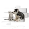 quadri cani e gatti con tanto amore - version: 10 pannelli 173x114cm
