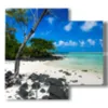 bilder landschaften meer mauritius und der verzauberte strand - version: 4 pannelli 91x85cm