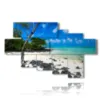 bilder landschaften meer mauritius und der verzauberte strand - version: 7 pannelli 173x106cm