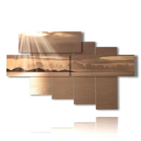 Paintings of sunsets over the sea