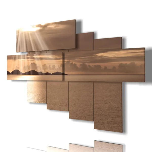 quadri tramonto marino