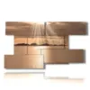 paintings sunsets on the golden sea - version: 9 pannelli 177x101cm