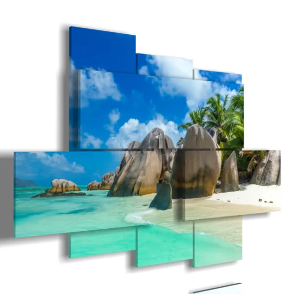 Gemälde von ruhigem Meer und ich habe dich gefunden.