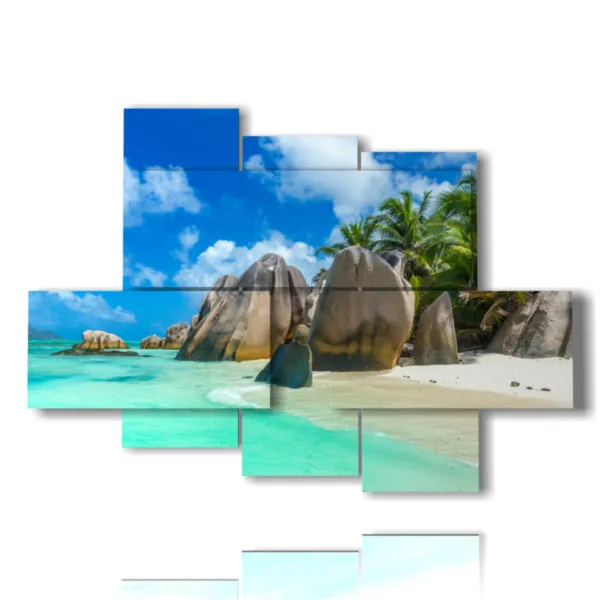 Gemälde von ruhigem Meer