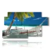 quadro spiaggia maldive - version: 7 pannelli 157x90cm