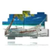 tableau plage maldives - version: 11 pannelli 182x115cm