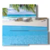 bild mit malerei am meer seycelles - version: 5 pannelli 102x93cm
