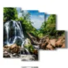 tableaux cascade dans les rochers - version: 5 pannelli 104x90cm