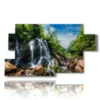 paintings waterfall in the rocks - version: 7 pannelli 157x90cm