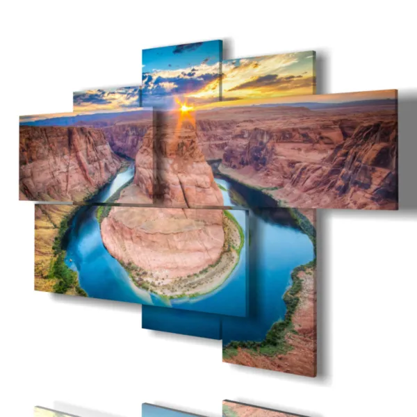 cuadros con paisajes de montaña