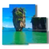 cuadros con vistas al mar tailandia en phuket - version: 5 pannelli 102x93cm