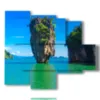 sea view paintings thailand in phuket - version: 5 pannelli 104x90cm