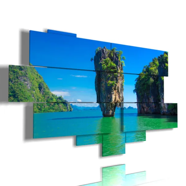 Sea view paintings of Phuket