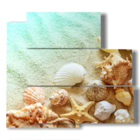 Gemaltes Meereslandschaftsbild