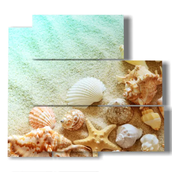 Paisaje marino pintado