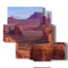 bild einer landschaft in arizona - version: 5 pannelli 104x92cm
