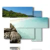 mar moderno cuadros koh tachai playa de arena blanca paraiso tropical tailandia - version: 6 pannelli 127x102cm