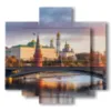 bild mit foto moskau - version: 5 pannelli 89x85cm