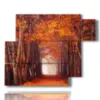bild herbstwald - version: 6 pannelli 122x96cm