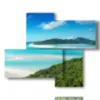 quadro vista mare e la spiaggia nell arcipelago di whitsunday in australia - version: 4 pannelli 94x77cm