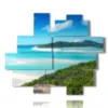 tableau vue mer et plage dans l archipel des whitsunday en australie - version: 13 pannelli 177x149cm