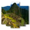 tableau de paysage moderne machu picchu - version: 5 pannelli 89x85cm