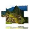 cuadro paisaje moderno machu picchu - version: 6 pannelli 129x94cm