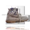 tableau chat cache dans la chaussure - version: 5 pannelli 128x85cm