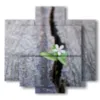 painting flower the power of life - version: 5 pannelli 89x85cm