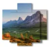 cuadros con montanas passo di giau - version: 5 pannelli 89x85cm