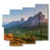 cuadros con montanas passo di giau - version: 5 pannelli 106x98cm
