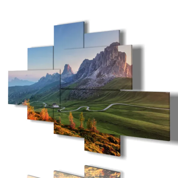 Cuadros de montañas y paisaje.